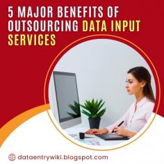 The term "data input" describes collecting data from multiple sources, including digital and catalog creation, as well as possible online research. By outsourcing the data input services, you can lower your infrastructure and data management expenses. This blog gives you 5 major benefits of outsourcing data input services.
