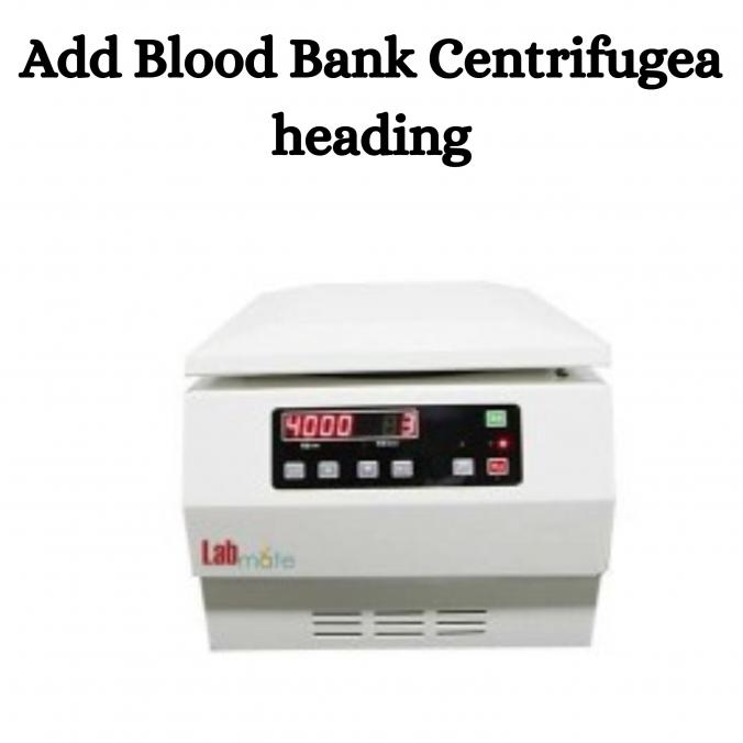 A blood bank centrifuge is a specialized piece of equipment used in blood banks and clinical laboratories for separating blood components. When whole blood is collected from a donor, it consists of various components such as red blood cells, white blood cells, platelets, and plasma, all of which have different densities.This allows blood bank technicians to easily extract the desired component, whether it be packed red blood cells, platelets, plasma, or other blood products, for various medical purposes such as transfusions or diagnostic testing.
