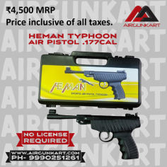 HEMAN TYPHOON AIR PISTOL .177CAL


THIS IS A SPECIAL EDITION NEW IMPROVED MODEL, WITH FULLY ADJUSTABLE REAR SIGHT AND COMES WITH ALLEN KEY AND SCREW DRIVER TO ADJUST THE SIGHTS!