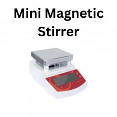 A mini magnetic stirrer is a small laboratory device used for stirring small volumes of liquid samples. It typically consists of a small magnetic stirring bar placed inside a container or flask containing the liquid sample. The stirrer itself is a small platform with a built-in magnetic coil underneath. When the stirrer is turned on, the magnetic coil creates a rotating magnetic field, causing the magnetic stirring bar to spin and agitate the liquid, facilitating mixing or stirring of the sample.