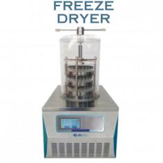 Freeze Dryer NFD-101 s a multi manifold type lyophilisation unit that enables long-term preservation of biological, biomedical or food preservation samples in low temperature in desiccation conditions. It is equipped with ocular transparent bell type drying chamber that enhances visibility of the lyophilisation process during operation. It features 7-inch touch screen display along with interface for easy storage or printing of lyophilized sample data.
