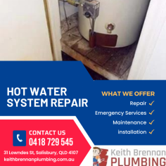 Contact Keith Brennan Plumbing for reliable and efficient hot water system repairs. Our team of experienced professionals is equipped to handle all types of repairs, ensuring your hot water system is back up and running in no time.  Call us on 0418 729 545.