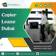 Stay Ahead in Business with Copier Lease Services Dubai

Stay ahead of the competition and ensure seamless business operations with VRS Technologies LLC's Copier Lease Dubai Services. Our flexible solutions cater to the unique needs of your business, offering top-notch copiers for lease. Call us at +971-55-5182748.