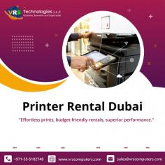 Explore Printer Rental Deals in Dubai

Discover your ideal Printer Rental in Dubai with VRS Technologies LLC. From laser to multifunction printers, we've got you covered. Contact us at +971-55-5182748.
