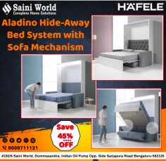 Hafele Aladino Hide Bed with Sofa | Hafele Sofa bed | Hafele Product Near Me | Bed Fittings Near me


Häfele presents an innovative vertical hide-away bed system: Aladino. It is the perfect way to add more usable living space to your room. Use the same room for sleeping at night and for functional use during the day or blissfully watch your living room double up as a guest bedroom. Among its many advantages, it permits movement fluidity, preserves hygiene, prevents proliferation of dust mites and helps effective utilization of space. This video shows you the functionality of the Aladino: hide-away bed system.

