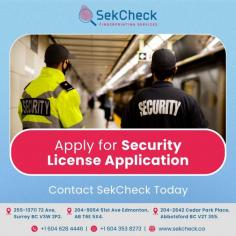 At SekCheck, we provide specialised consulting and assist you in obtaining a security license. We are a group of experts who work with you and assist you with the application for a security license, security license renewals, and other tasks.