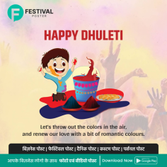 Create FREE Stunning Dhuleti Posters with Festival Poster.

Craft eye-catching Dhuleti posters effortlessly using our Festival Poster Maker App. Spread the vibrancy of Dhuleti with personalized Dhu posters for businesses, organizations, or events. Access Dhuleti photos, banners, flyers, and more on Festival Poster App to design your unique creations

https://play.google.com/store/apps/details?id=com.festivalposter.android&hl=en?utm_source=Seo&utm_medium=imagesubmission&utm_campaign=dhuleti_app_promotions