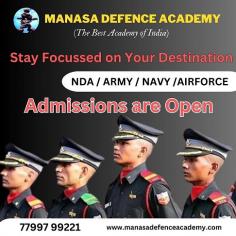 Are you a young aspirant looking to pursue a career in the forces? Manasa Defence Academy is here to provide you with the best training to ensure your success in the NDA/ARMY/NAVY/AIRFORCE/COASTGUARD. 

Call : 7799799221
www.manasadefenceacademy.com

#nda #army #navy #airforce #coastguard #ssb #ssc #manasadefenceacademy #bestacademy #armytraining #navytraining #defenceacademy #trending #viral #viralpost