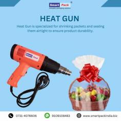 A heat gun is a versatile tool that emits a stream of hot air. It's commonly used in various applications such as paint removal, thawing frozen pipes, bending plastic pipes, shrink-wrapping, and even soldering.

