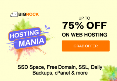 The wait is over! Hosting Mania is LIVE! 
Ignite your online presence with Bigrock Hosting Mania Sale, Get exclusive deals - Upto 75% OFF web hosting and servers. Elevate your online performance for a low price: https://bit.ly/3GwkpI4 

Upto 75% Off Web/Wordpress Hosting
Upto 60% OFF on VPS Hosting
Upto 55% OFF Cloud Hosting

SSD Space, Free Domain (Selected plans), SSL, Daily Backups, cPanel & more: https://www.youtube.com/shorts/zNizV4HtLLI 