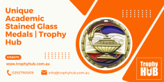 Unique Academic Stained Glass Medals | Trophy Hub
