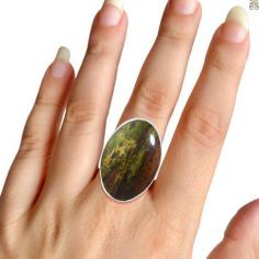 Bloodstone Ring - The Stone Which Resembles The Drops Of Blood

Bloodstone is generally dark green with red or brown spots or veins, which resembles the drops of blood; that's why it gets its name, Bloodstone. The deep green color of the stone originated because of the presence of chlorite or hornblende impurities. The main areas where Bloodstone is found are the United States, India, Brazil, Australia, and China. Good quality bloodstones contain dark, uniform green color with visible red spots or veins. Its hardness is 6.5 to 7 on the Mohs scale, which makes it durable and suitable for various types of jewelry. When polished, it has a beautiful luster and is commonly shaped into cabochons, beads, or carved into decorative objects.