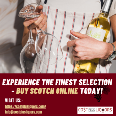 Elevate your whisky game with Cost Plus Liquors' online Scotch selection. From smooth blends to peaty single malts, discover a diverse range of Scotch whiskies to suit every palate. With convenient online purchasing, you can stock up on your favourite bottles from the comfort of your own home. Don't miss out on the opportunity to enhance your whisky collection – buy Scotch online today!