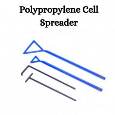 A polypropylene cell spreader is a laboratory tool used for spreading cells evenly across the surface of a culture dish or plate. It is typically made of polypropylene, a plastic material known for its chemical resistance and ability to withstand autoclaving. The spreader usually has a triangular or L-shaped design with a smooth surface to facilitate the even distribution of cells.To use a polypropylene cell spreader, you would pipette a cell suspension onto the surface of the culture dish or plate and then use the spreader to gently glide across the surface.
