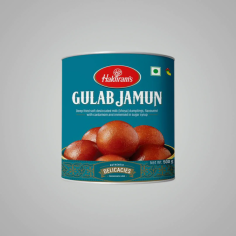 Indulge in the exquisite sweetness of our traditional Indian Gulab Jamun, a delectable dessert crafted with care and love. These soft, melt-in-your-mouth dumplings are soaked in fragrant sugar syrup, offering a burst of rich flavours with every bite. Enjoy the essence of Indian culinary heritage in every serving of our Gulab Jamun, a timeless treat that tantalises the taste buds and leaves you craving for more. 