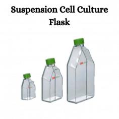 A suspension cell culture flask is a type of laboratory vessel used for the cultivation and propagation of cells that grow in suspension rather than adhering to a surface. These flasks are specifically designed to support the growth of cells that don't require attachment to a substrate or surface for proliferation. Suspension cell cultures are commonly used in fields such as microbiology, biotechnology, and pharmaceutical research for studying cellular processes, producing proteins, and developing therapeutic agents. Our culture flask has a 50 mL volume, allowing for effective cell cultivation in a 25 cm² culture area.
