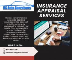 Get our comprehensive insurance appraisal services provide peace of mind by accurately assessing the value of your assets. Trust our experts to ensure you have the coverage you need to protect what matters most. Call us or connect with us to know how we make your life easier!
