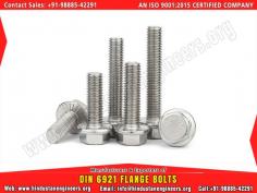 DIN 6921 Flange Bolts manufacturers exporters suppliers in India https://www.hindustanengineers.org Mobile: +91-9888542291
