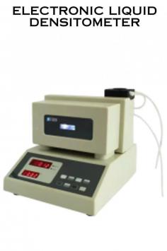  An electronic liquid densitometer is a sophisticated instrument used to measure the density of liquids with high accuracy and precision. User-friendly interface easy to navigate the accurate reading. 
