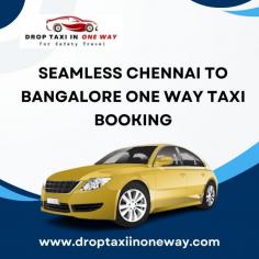 Experience easy Chennai to Bangalore one-way taxi booking with Drop Taxi In One Way. With easy to use booking choices and solid service, plan your excursion consistently. Partake in an agreeable ride with proficient drivers and competitive rates. Book now for an hassle-free travel experience!