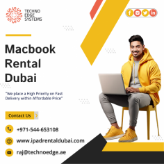 Techno Edge Systems LLC serves the best MacBook Rental Dubai in reasonable prices with best customer support. We aim to provide the hassle free services to our customers. For More info Contact us: +971-54-4653108 Visit us: https://www.ipadrentaldubai.com/macbook-rental-dubai/