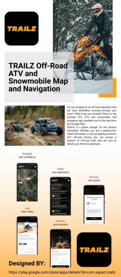 Are you longing for an off-road adventure that will send adrenaline coursing through your veins? TRAILZ has you covered! TRAILZ is the ultimate ATV, UTV, and snowmobile trail navigation app, available now on the App Store and Google Play!