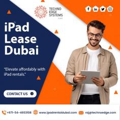 Experience seamless integration, effortless upgrades, and unparalleled support as you empower your team with the power of iPad lease. Techno Edge Systems LLC offers the dynamic services of iPad Lease Dubai. For More info Contact us: +971-54-4653108 Visit us: www.ipadrentaldubai.com.