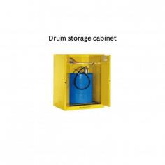 Drum storage Cabinets LB-10DSC are corrosion and fire resistant units with a double door and 200 to 400 litres drum holding capacity. With a shelf loading capacity of 50 kgs and explosion proof lock the cabinets are designed for safe storage of large quantities of flammable solvents. Available in different styles, the cabinets are provided with accessories and equipment to ensure safety and convenience, when storing and handling drums of hazardous materials.

