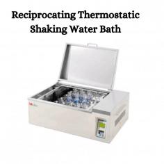A reciprocating thermostatic shaking water bath is a laboratory instrument used for a variety of purposes, primarily in scientific research and analysis. It consists of a temperature-controlled water bath with a mechanism for shaking or oscillating the samples placed within it. These water baths often come with additional features such as digital temperature control, programmable shaking patterns, and safety features like overheat protection and alarms.
