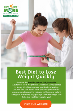 Discover the Best Diet to Lose Weight Quickly at LiveLifeMore Ideal Weight Loss & Wellness Clinic - Surrey BC! Shed pounds efficiently with our proven methods. Our expert team offers personalized plans tailored to your needs.

https://livelifemore.ca/diet-plan-in-canada/