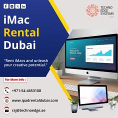 Discover a range of iMac rental solutions tailored to your business needs, providing flexibility, efficiency, and seamless performance. Explore today! Techno Edge Systems LLC offers the most useful services of iMac Rental Dubai. For More info Contact us: +971-54-4653108 Visit us: https://www.ipadrentaldubai.com/imac-rental-dubai/