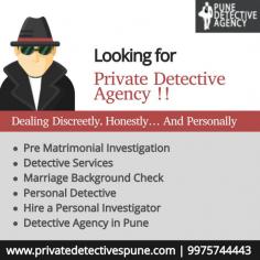 Discover top-tier investigative services at Private Detective Agency in Pune, your trusted source for confidential investigations. Our experienced private investigators specialize in a range of services from personal to corporate inquiries. Located in the heart of Pune, we provide tailored solutions to meet your unique needs. Visit us at https://privatedetectivespune.com/ or you can call us at 9975744443 to learn more about how we can assist you in uncovering the truth with precision and discretion.