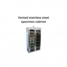 Vented stainless steel specimen cabinet LB-10VSC is a floor mounted storage unit. Stainless steel construction of four laminates each accompanied by two storage trays. Ensures safety by utilizing ozone disinfection and sterilization technology to vent out harmful gases within the cabinet.

