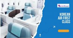 Indulge in luxury with Korean Air First Class. Experience the ultimate comfort, impeccable service, and unforgettable journey every time you fly.