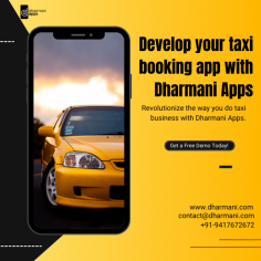 Revolutionize the way you do taxi business with Dharmani Apps. Our expert development services offer a comprehensive solution to all your taxi booking needs. From seamless user experience to advanced features, we've got you covered.