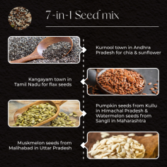 Explore the fascinating story behind our Super 7 Seeds Mix in this infographic! Discover how we bring together chia, flax, hemp, pumpkin, sesame, sunflower, and quinoa seeds for you to enjoy. Follow along as we explain how these seeds grow naturally, from being planted in the soil to flourishing under the sun. We'll also share how we responsibly source and harvest these seeds, ensuring they're packed with nutrients and goodness. Join us on this journey from our farm to your plate, and taste the difference of nature's finest!
visit: https://thehouseoforigins.com/products/seeds-mix-7-in-1