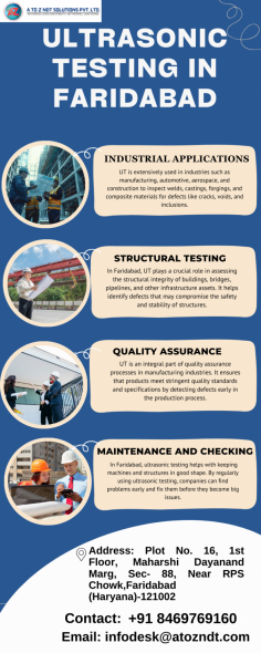 Ensure structural safety with Ultrasonic Testing in Faridabad. Detect flaws accurately for reliable results.