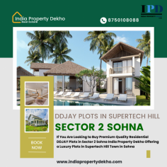 If You Are Looking to Buy Premium Quality Residential DDJAY Plots in Sector 2 Sohna India Property Dekho Offering a Luxury Plots in Supertech Hill Town in Sohna

https://www.indiapropertydekho.com/project/supertech-hill-estate/1797
