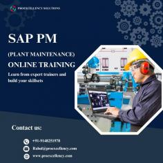 Unlock the power of SAP PM Training with our comprehensive online courses. Elevate your skills and expertise in SAP Plant Maintenance with our tailored SAP PM Professional Training program. Our online platform offers flexible learning modules designed to fit your schedule and pace.
With our SAP PM Online Training, you'll delve deep into the intricacies of plant maintenance management within the SAP environment. Whether you're a beginner or seasoned professional, our courses cater to all levels of expertise. Learn essential concepts, best practices, and advanced techniques to streamline maintenance operations effectively.
Enroll in our SAP PM course and gain hands-on experience through interactive simulations and real-world scenarios. Our expert instructors bring years of industry experience to the virtual classroom, ensuring you receive practical insights that you can apply directly to your job role.
Stay ahead of the curve in the competitive job market with certified SAP Plant Maintenance Training Online. Enhance your resume and demonstrate your proficiency in SAP PM, a sought-after skillset in industries worldwide. Our certification program validates your knowledge and expertise, opening doors to lucrative career opportunities.
Join our community of learners and embark on a transformative journey towards mastering SAP PM. Take control of your professional development with our flexible, accessible, and effective SAP PM Online Training. Invest in your future today and unlock a world of possibilities in plant maintenance management.
Contact Us for details.
Mail: Rahul@proexcellency.com  | Info@proexcellency.com
Call: +91-7008791137 | 9008906809
