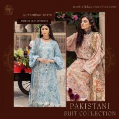 Pakistani Suit Collections 

Capturing the essence of Pakistani tradition in every design. Our Pakistani suits collection is a tribute to the timeless beauty of tradition. Step into a world of grace and sophistication.