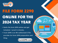 Filing a 2290 tax form for the 2024 tax year is easy with Truck2290. Here, you will get assistance such as accurate tax calculations, free VIN correction, accessibility from anywhere, the ability to upload multiple VINs at once, and you will receive the instant schedule 1 proof in minutes.