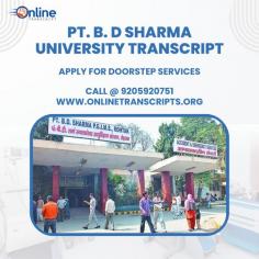 Online Transcript is a Team of Professionals who helps Students for applying their Transcripts, Duplicate Marksheets, Duplicate Degree Certificate ( Incase of lost or damaged) directly from their Universities, Boards or Colleges on their behalf. We are focusing on the issuance of Academic Transcripts and making sure that the same gets delivered safely & quickly to the applicant or at desired location. We are providing services not only for the Universities running in India,  but from the Universities all around the Globe, mainly Hong Kong, Australia, Canada, Germany etc.
https://onlinetranscripts.org/transcript/b-d-sharma-university/