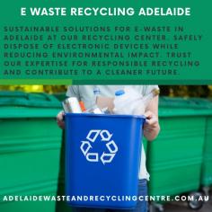sustainable solutions for e-waste in Adelaide at our recycling center. Safely dispose of electronic devices while reducing environmental impact. Trust our expertise for responsible recycling and contribute to a cleaner future.