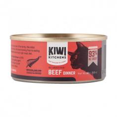 Kiwi Kitchens NZ Grass Fed Beef Dinner: This single protein canned wet cat food contains 93% New Zealand beef to ensure the food is complete and balanced.
