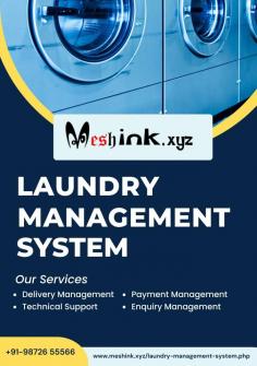 Use Meshink for Laundry Management System to mange your laundry services, schedule and track delivery, and calculate service costs online. This application is developed to manage the laundry service and provide an automated backup and recovery for security management of information in the laundry.