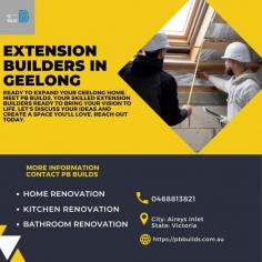 Discover top-notch extension builders in Geelong at PB Builds. With our expertise and dedication, we transform your home with seamless extensions. From initial consultation to final touches, we ensure your vision becomes a reality. Trust PB Builds for quality craftsmanship and personalized service. Elevate your Geelong home with our expert extension solutions. For more details to visit our website 
https://pbbuilds.com.au/