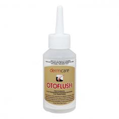 Dermcare Otoflush is an excellent ear flush to keep dog’s ears clean and dry. This neutral buffered solution can be used weekly to clean and remove debris from the middle and outer ear. Otoflush is highly recommended to treat and prevent ear infections. When used regularly, this ear cleaner flush keeps bacterial and yeast growth under check. It is helpful to use prior antibiotic ear treatment. It is safe to use in dogs with ruptured ear drums after a chronic ear infection.
