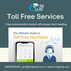 Provide an opportunity for your customers to reach your business for free and in a more convenient manner. Msgclub's Toll free Number service is an efficient way to resolve customer issues. It's a deal of low investment with a surety of high returns. Our services are cost-effective, Stable & Provide ease in client communication. Msgclub's services are performing well with industries like Web development, banking, automotive, tours, event management, schools, airline, insurance, hotel & resorts, retail, media, healthcare, entertainment and more.
