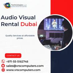 Professional AV Rentals at Your Fingertips in Dubai

With VRS Technologies LLC, professional AV rentals are just a phone call away in Dubai. Whether it's a conference, seminar, or corporate event, our Audio Visual Rental Dubai services provide everything you need for a successful presentation. Dial us at +971-55-5182748.

Visit: https://www.vrscomputers.com/computer-rentals/audio-visual-rental-in-dubai/