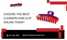 Get Unique Style Clemson Hair Clip Today!

Get a trending Clemson hair clip to flaunt your new and exclusive look overall. Game Day Sports Clips offering the best-themed hair accessories that make you peek stunning and wow! Shop now to treat yourself like a crown!
